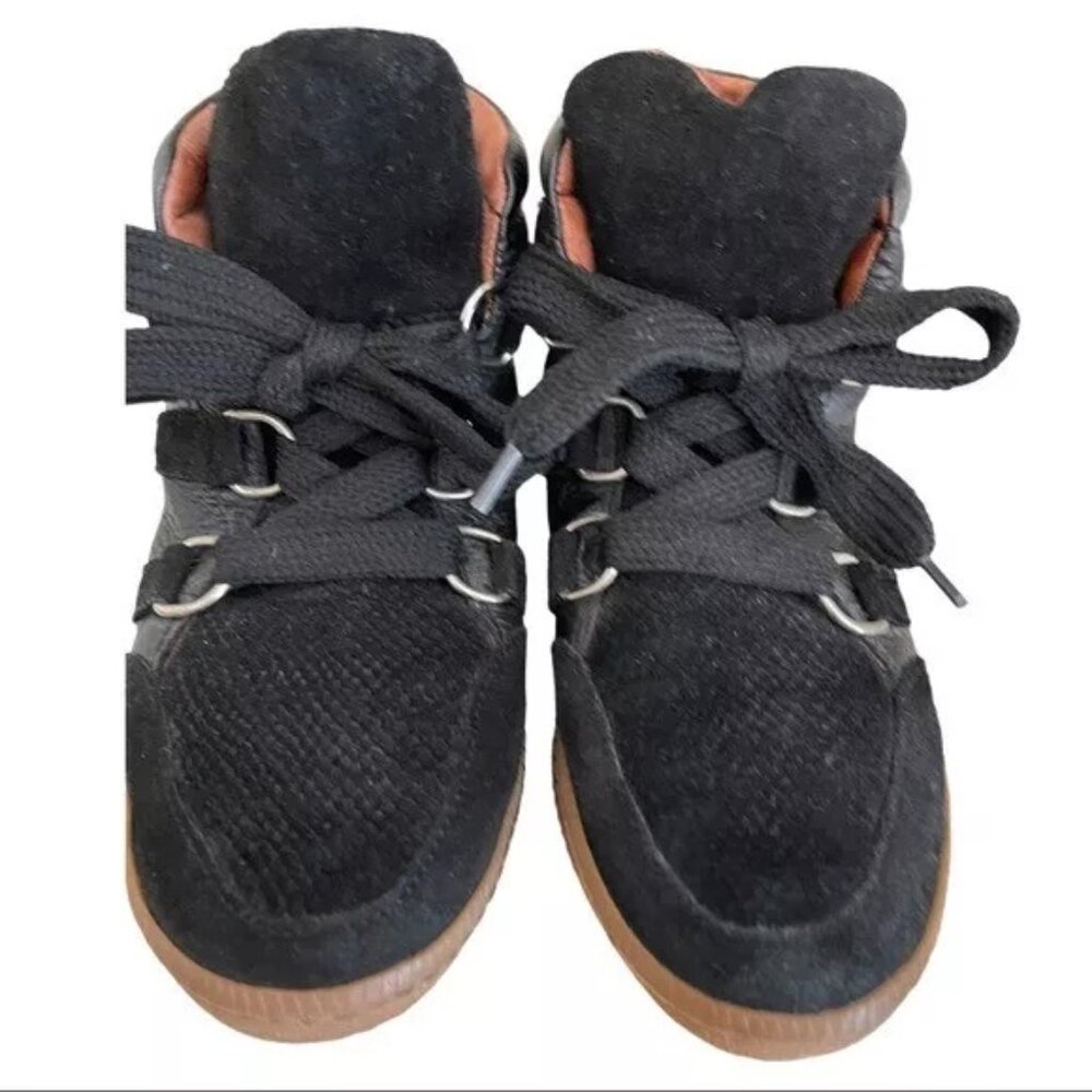 Sandro Amandine Leather Trainers